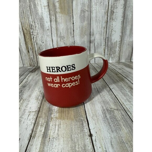 "Not All Heroes Wear Capes!" Coffee Mug Nurse, Firefighter, Doctor, EMS, Teacher - Picture 1 of 8